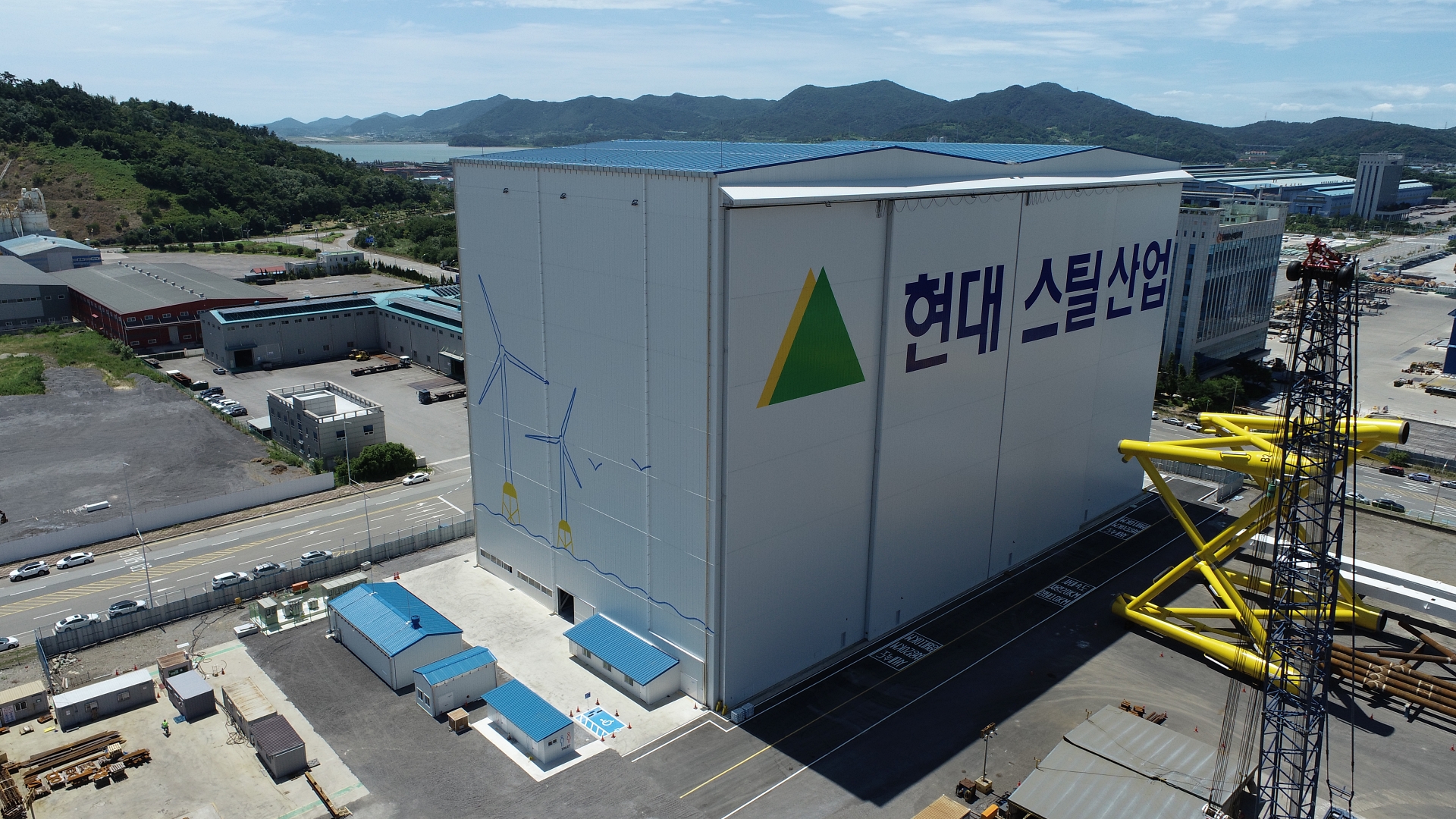 현대스틸산업 율촌공장 벽화 시공 사진 4